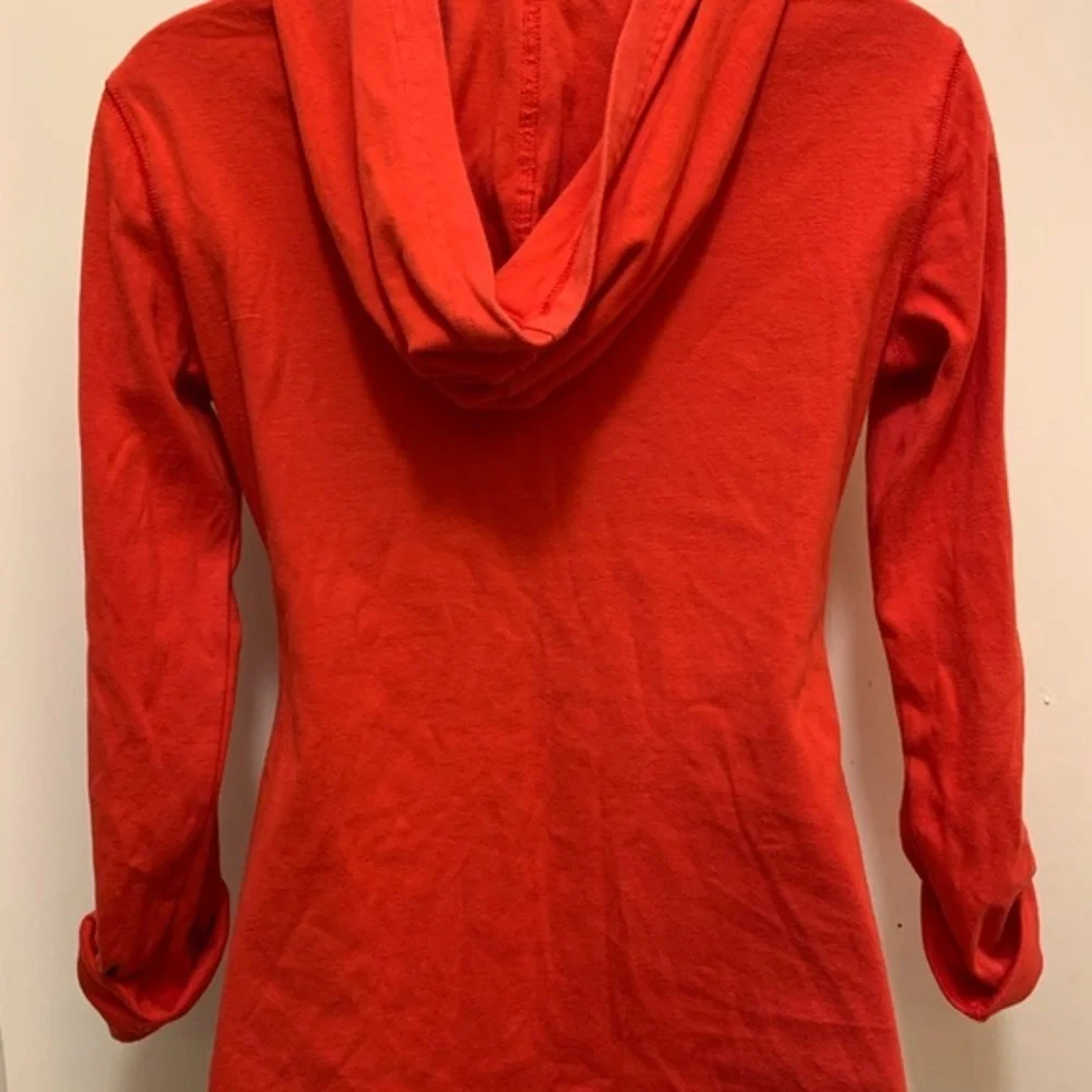 Style & Co Sport Hoodie Sparkling Silver Studs Red and Black Size XS - Picture 5 of 6